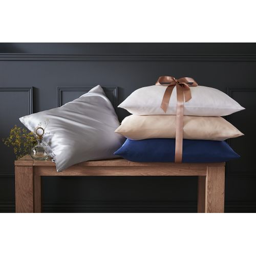 Taie D’oreiller 50 X 70 Cm – 100 % Soie De Mûrier – Soanne Argent