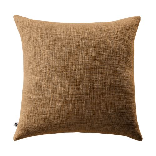 Coussin Déhoussable 45 X 45 Cm – 100 % Coton Texturé – Sixtine Camel