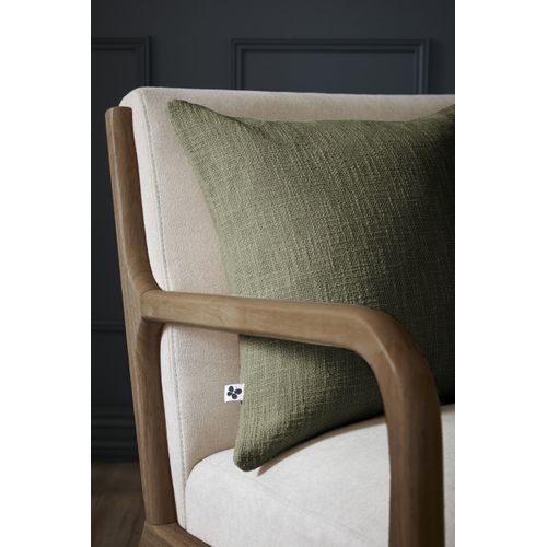 Coussin Déhoussable 45 X 45 Cm – 100 % Coton Texturé – Sixtine Thym