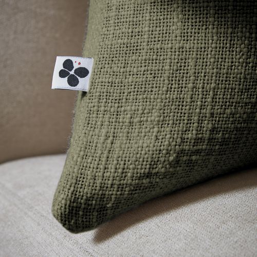 Coussin Déhoussable 45 X 45 Cm – 100 % Coton Texturé – Sixtine Thym