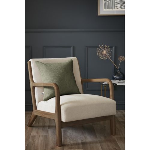 Coussin Déhoussable 45 X 45 Cm – 100 % Coton Texturé – Sixtine Thym