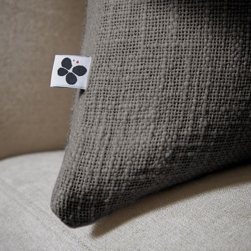 Coussin Déhoussable 45 X 45 Cm – 100 % Coton Texturé – Sixtine Ardoise