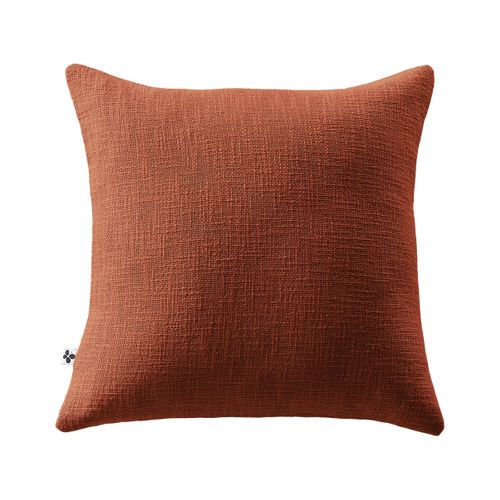 Coussin Déhoussable 45 X 45 Cm – 100 % Coton Texturé – Sixtine Terracotta