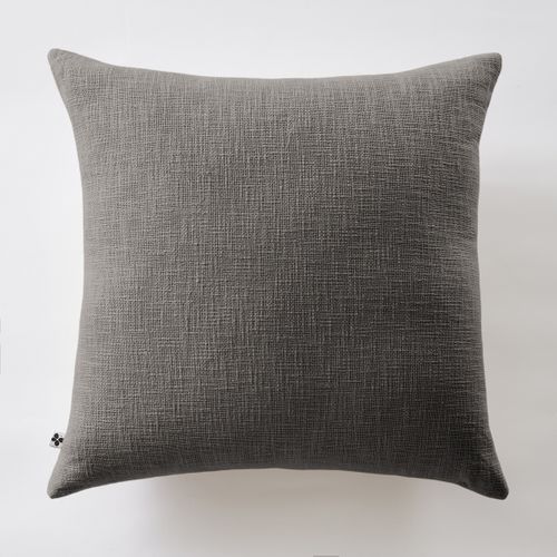 Coussin Déhoussable 60 X 60 Cm - 100% Coton Sixtine Ardoise