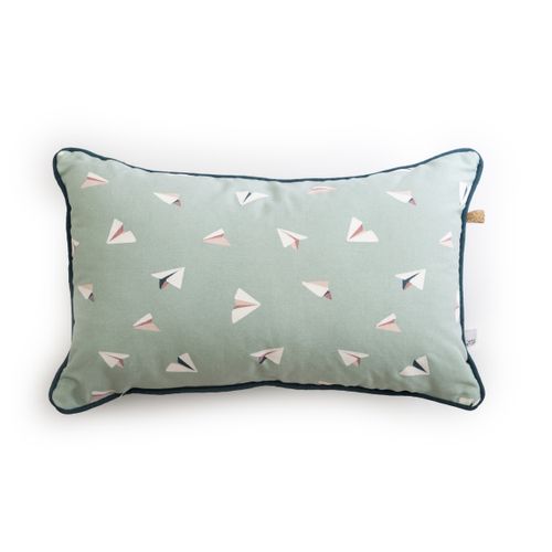 Coussin Déhoussable Avec Passepoil 30 X 50 Cm Coton Petits Papiers