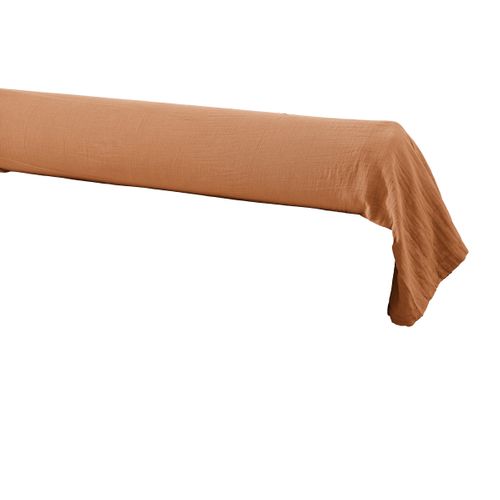 Taie De Traversin Gaze De Coton Gaïa – 85 X 185 Cm - Abricot