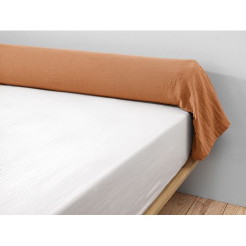 Taie De Traversin Gaze De Coton Gaïa – 85 X 185 Cm - Abricot