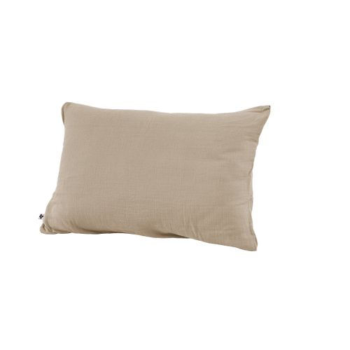 Taie D’oreiller 50 X 70 Cm – Double Gaze De Coton – Gaïa Ficelle