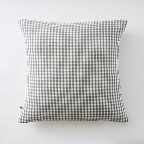 Taie D’oreiller 60 X 60 Cm – Gaze De Coton Tissée Teinte Vickie Romarin