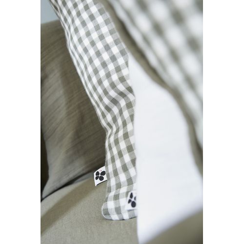 Taie D’oreiller 50 X 70 Cm – Gaze De Coton Tissée Teinte Vickie Romarin