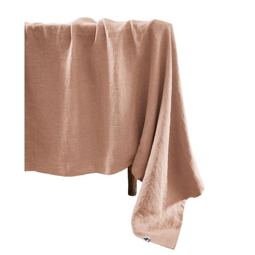 Nappe Rectangle 170 X 350 Cm – Lin Lavé – Vieux Rose
