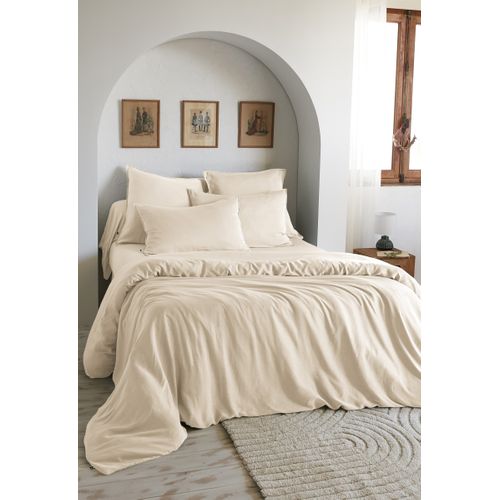 Drap-housse 90 X 190 Cm – Lyocell Uni Lysandre – Pampa – Bonnet 30 Cm