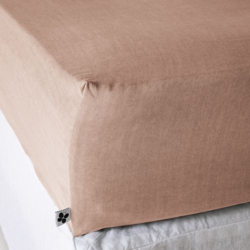 Drap-housse 90 X 190 Cm – Lyocell Uni Lysandre – Blush – Bonnet 30 Cm