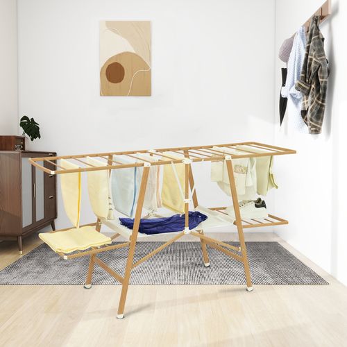 Etendoir à Linge Pliable Nairobi Bois Aluminium 20m