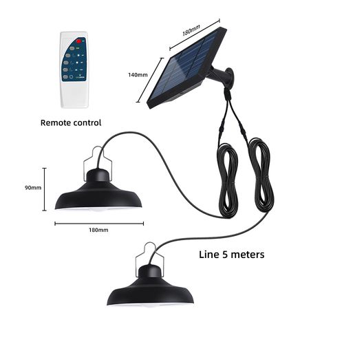 Suspension D'extérieur Nomade Solaire Waren Noir Metal D18cm