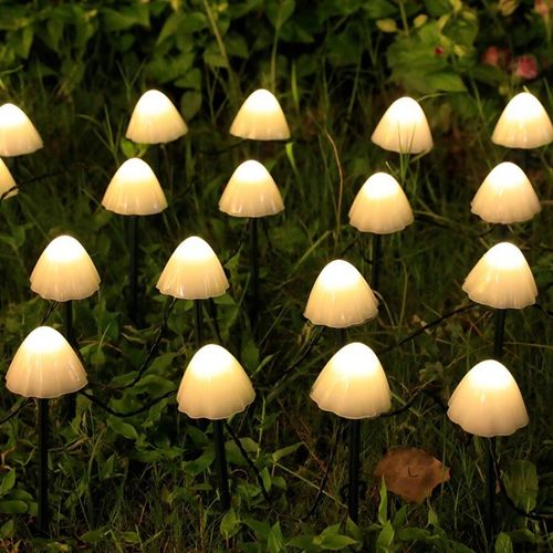 Guirlande Mini Champignons Champy Blanc Plastique 3.8m