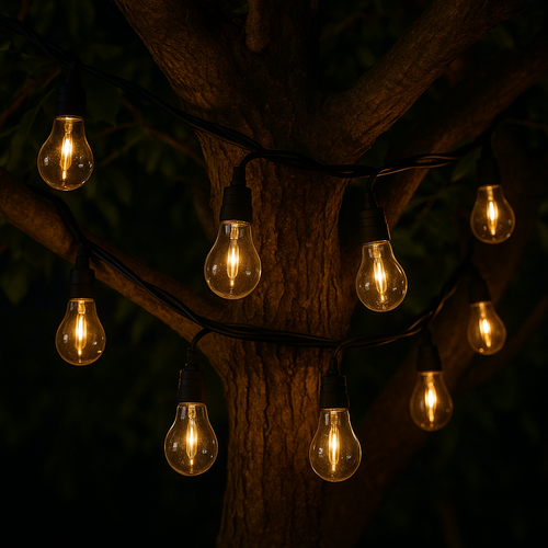 Guirlande Lumineuse Extérieur Connectable Party Max Noir Plastique 7,5m