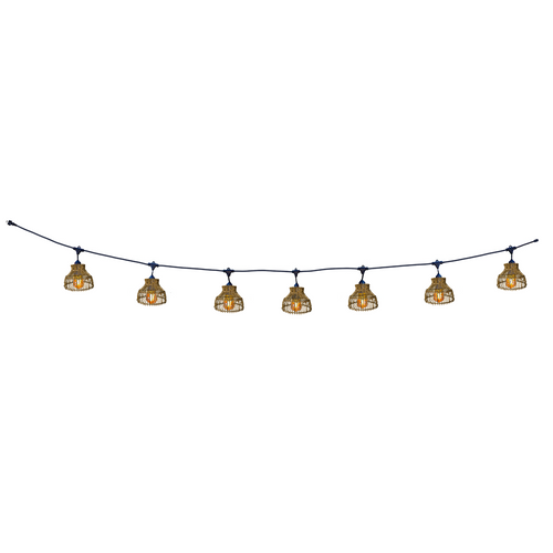 Guirlande Lumineuse Amelia Marron Rotin 6m