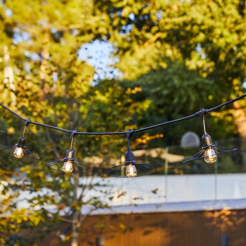 Guirlande Lumineuse Chic Noir Acier 6m