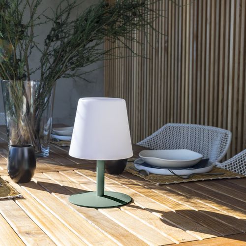Lampe De Table Sans Fil Standy Mini Vert H25cm