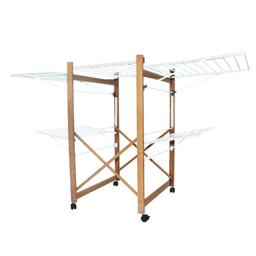 Séchoir à Linge Avec Roulettes Ushuaia Blanc 32m