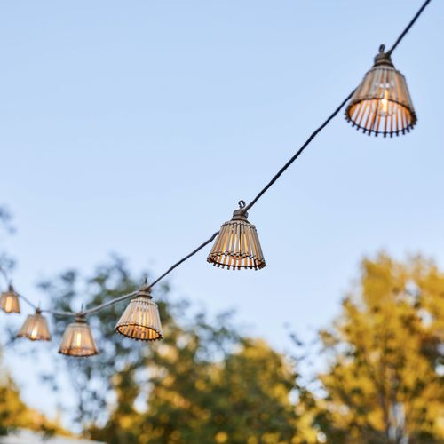 Guirlande Lumineuse Extérieur Natura Bois Bambou 8m