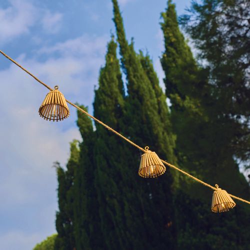 Guirlande Lumineuse Extérieur Natura Bois Bambou 8m