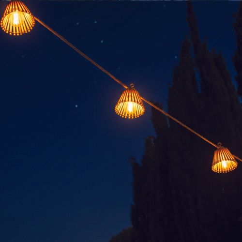 Guirlande Lumineuse Extérieur Natura Bois Bambou 8m