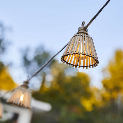 Guirlande Lumineuse Extérieur Natura Bois Bambou 8m