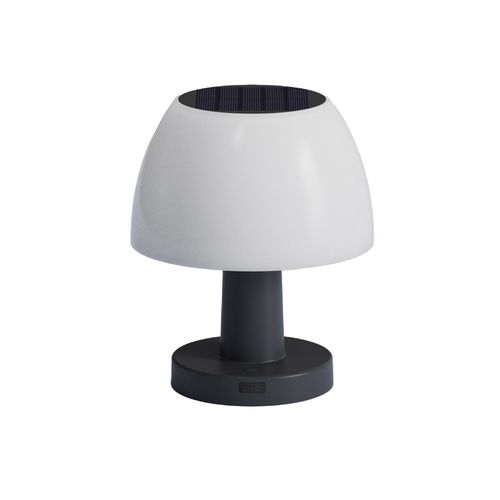 Lampe De Table Solaire Lumina Blanc Plastique H13.5 Cm