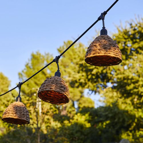 Guirlande Lumineuse Raccordable Mellow Marron Poly Rotin 6m