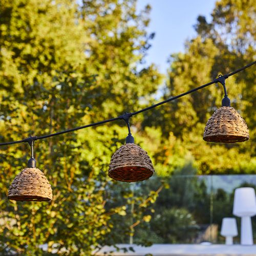 Guirlande Lumineuse Raccordable Mellow Marron Poly Rotin 6m