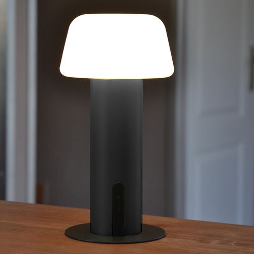 Lampe De Table Malo Noir Aluminium H21 Cm