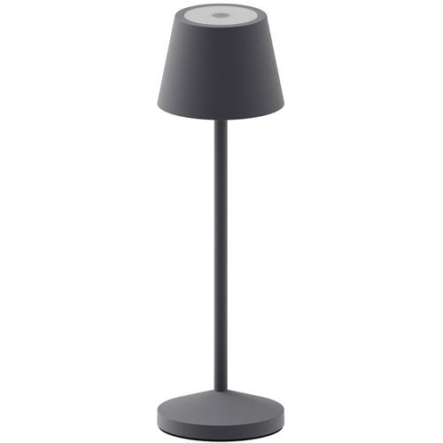 Lampe De Table Sans Fil Emily Gris Anthracite Aluminium H25cm