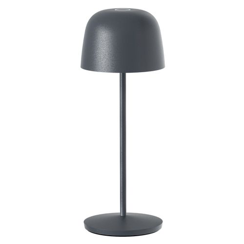 Lampe De Table Sans Fil Sophia Gris Anthracite Aluminium H28cm