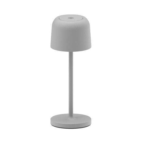 Lampe De Table Sans Fil Sophia Gris Aluminium H20cm