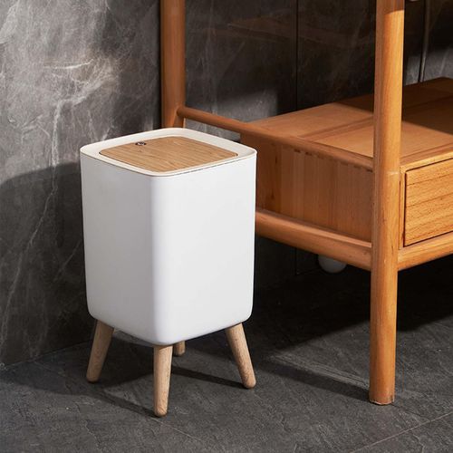 Poubelle De Salle De Bain Push Malmo 10l