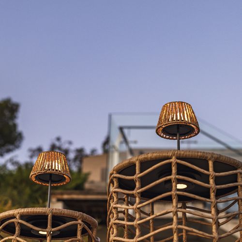 Lot De 2 Lampes De Table Twins Raffy Beige Corde H23,5 Cm