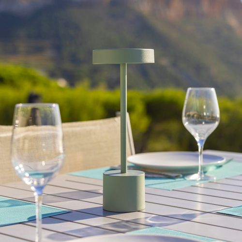 Lampe De Table Sans Fil Roby Vert H30cm