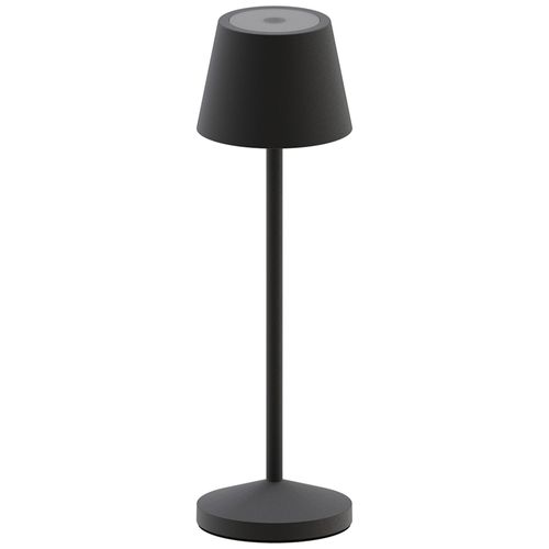 Lampe De Table Sans Fil Emily Noir Aluminium H25cm