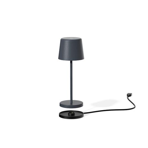 Mini Lampe De Table Kelly Mini Gris Anthracite Aluminium H22cm