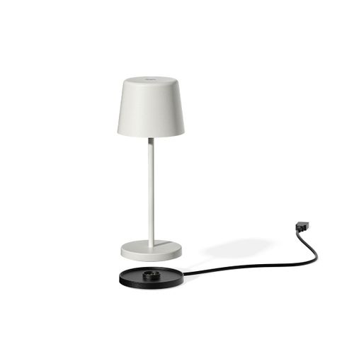 Mini Lampe De Table Kelly Mini Blanc Aluminium H22cm