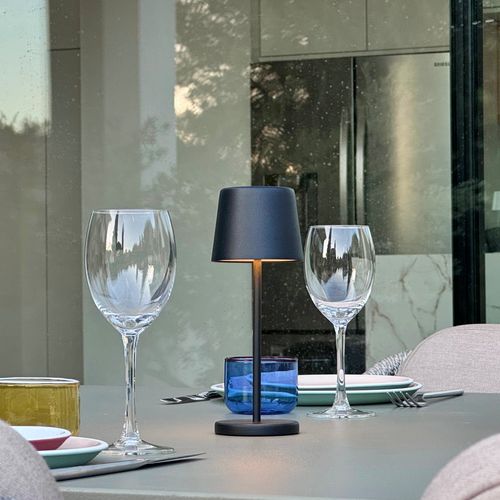 Lampe De Table Sans Fil Mini Kelly Noir H22cm