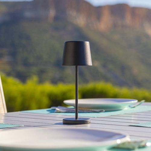 Lampe De Table Sans Fil Mini Kelly Noir H22cm