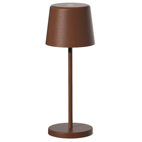 Mini Lampe De Table Kelly Mini Marron Aluminium H22cm