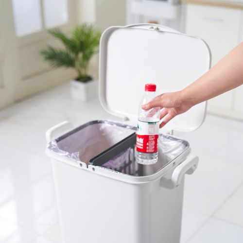 Poubelle Tri Sélectif Avec Roulettes Valoris 45l