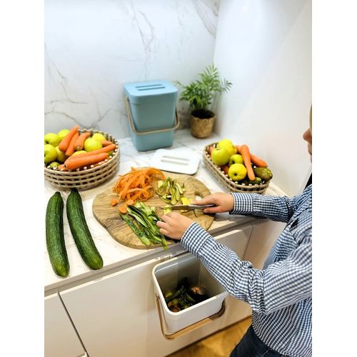 Poubelle De Table Seau à Compost Boden Blanc 5l