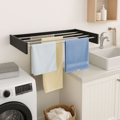 Séchoir à Linge Mural Cobra Noir 100cm