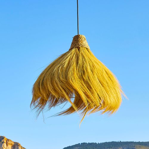 Abat-jour Masai Beige Jonc De Mer D60 Cm