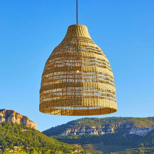 Abat-jour Freya Long Beige Herbe Marine D49 Cm